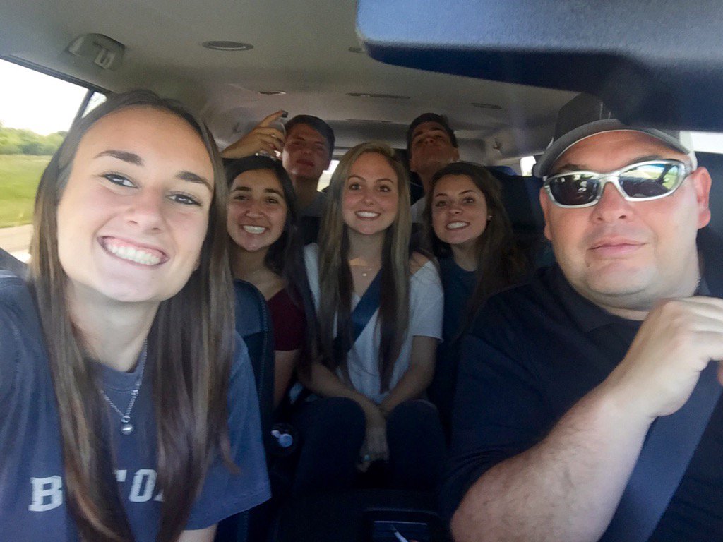 Coach Cantu driving members of the Charger Tennis Team headed to Kemah Invitational. Good Luck. 🎾🎾🎾