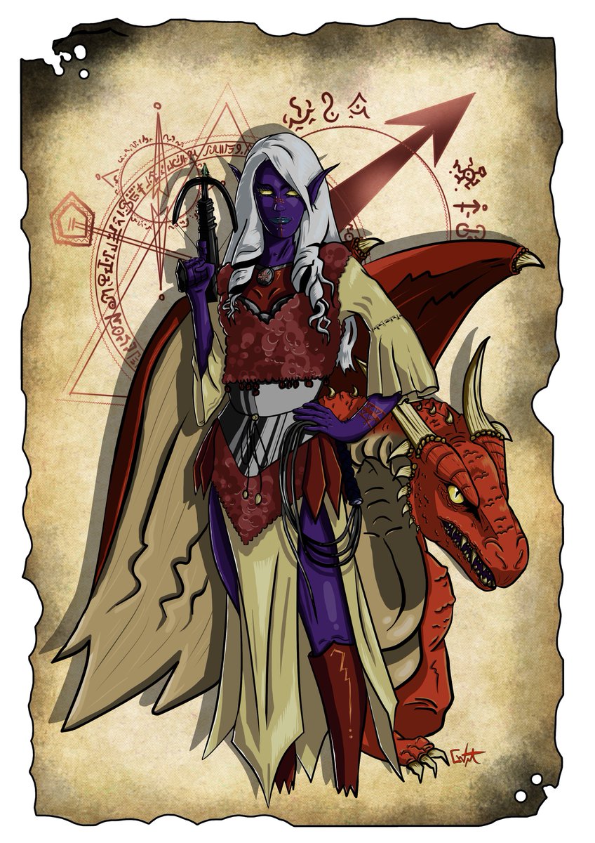 Christopher White On Twitter Character Design For A Dnd Drow