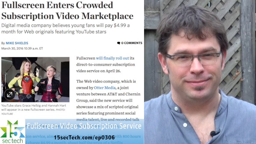 commandn's tweet image. #Fullscreen video subscription service aimed at 13-30 yr olds! 15sectech.com/ep0306 @jeffmacarthur on #15secTech