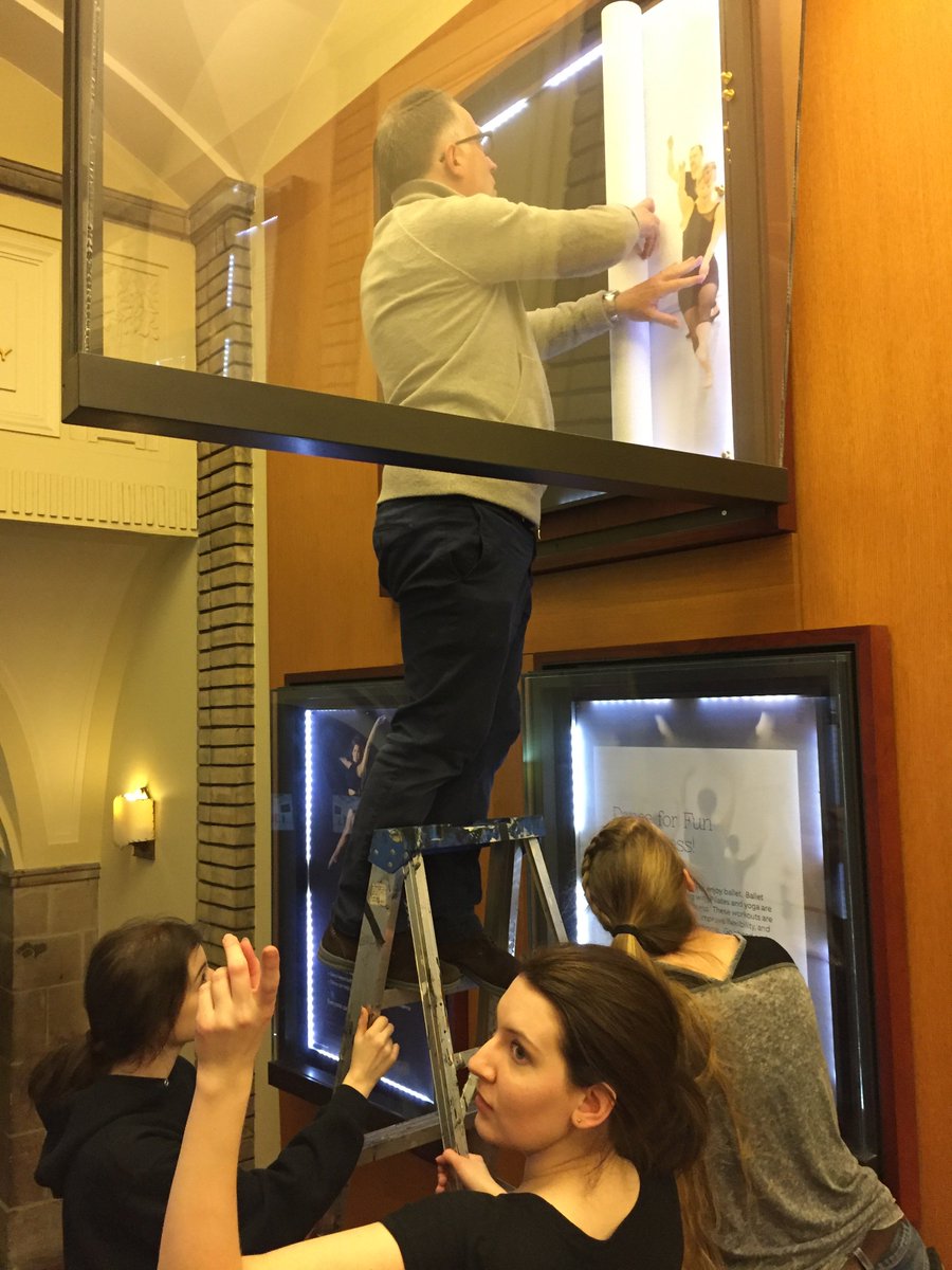 strength2grace's tweet photo. #Balletfitness fans today was #installation day &amp; we learned the importance of strong magnets &amp; a good ladder https://t.co/ViCFqlWm2j