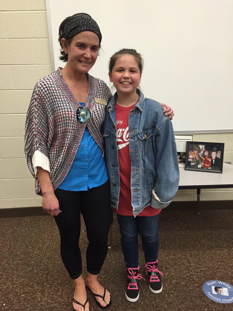 WBEstephenson's tweet photo. Visited PTE during my lunch today &amp; saw 3 amazing kids portray my dear friend,  Ryan White. @PrairieTrace1 @myccs https://t.co/UhPWkNZlLQ