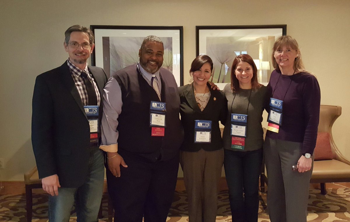 Professor_Boyd's tweet image. ACJS Presidents with NIJ Director   (Applegate, Boyd, Rodriguez, Piquero, Lutz)  #ACJS2016  #ACJSDenver