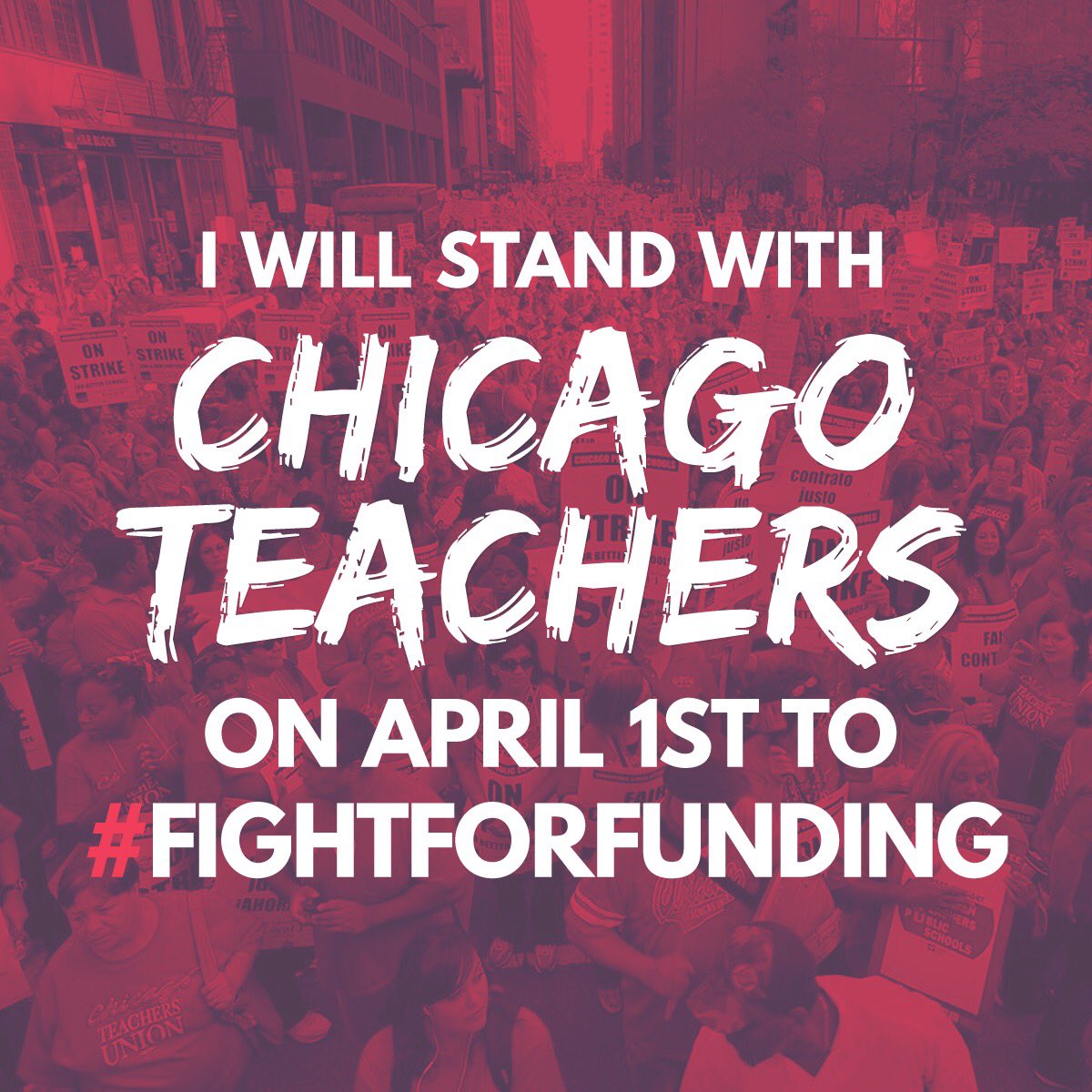 CTULocal1's tweet photo. And tomorrow, we will stand with you. #CTUStrike #FightForFunding #ShutDownCHI https://t.co/wFLPxcw0aB