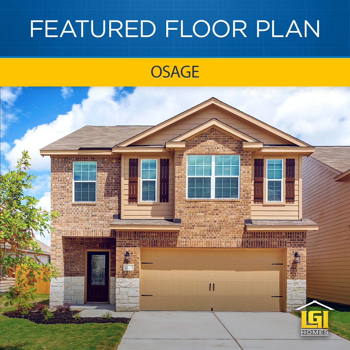Lgi Homes On Twitter Featured Floor Plan The Osage This