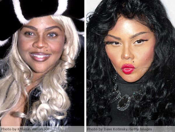 TheBraveBabes's tweet photo. #LilKim before and after..... YIKES! Kat has finished spilling the tea kettle pot! https://t.co/L4UZtwbT3h