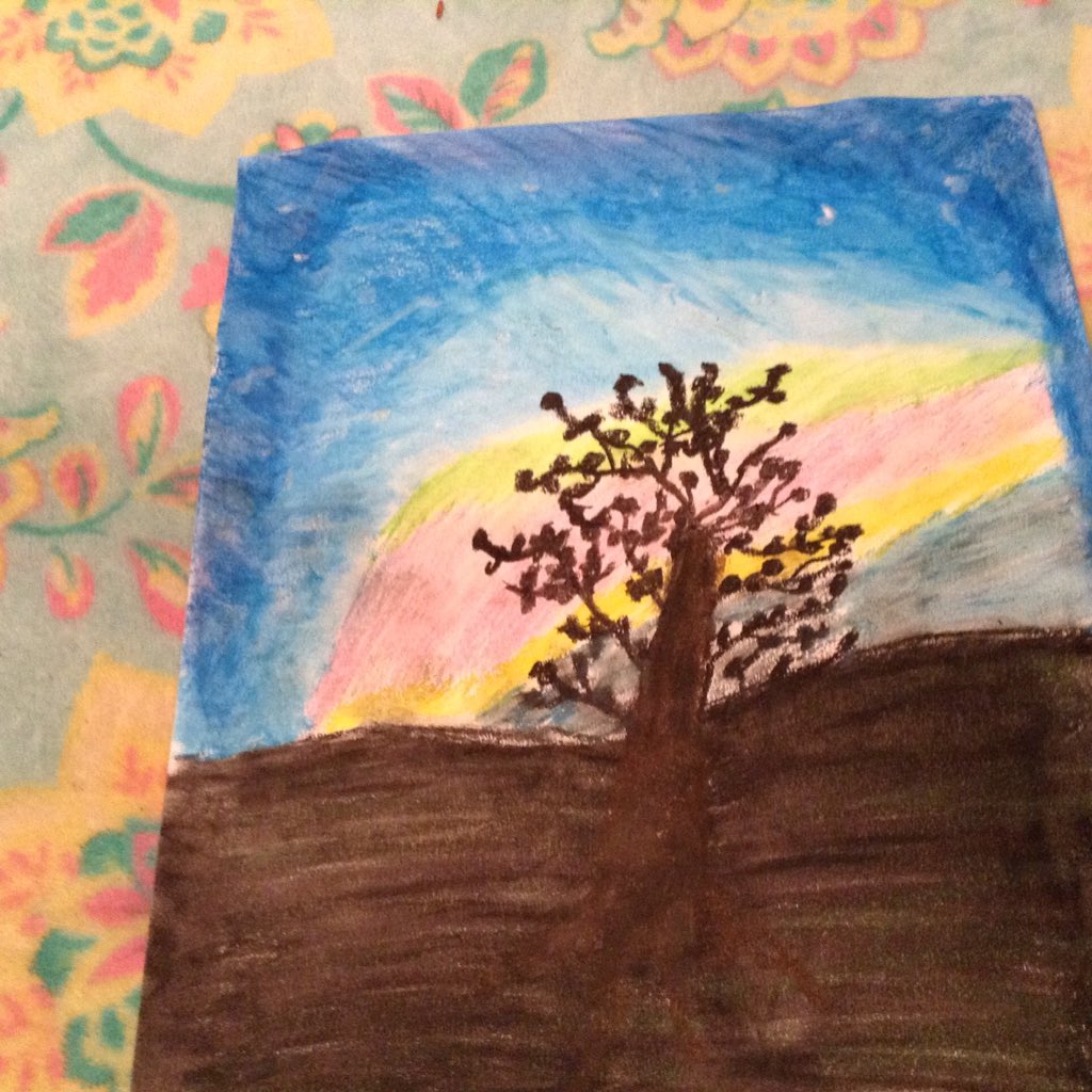BellatheReaper's tweet image. Did oil pastels drawing. You like it?