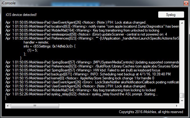 iMokhles's tweet photo. #iConsole for windows
https://t.co/4lUBwrWM09
device syslog from windows
source code
https://t.co/qWqO3SRMdT https://t.co/VojvalrPPv