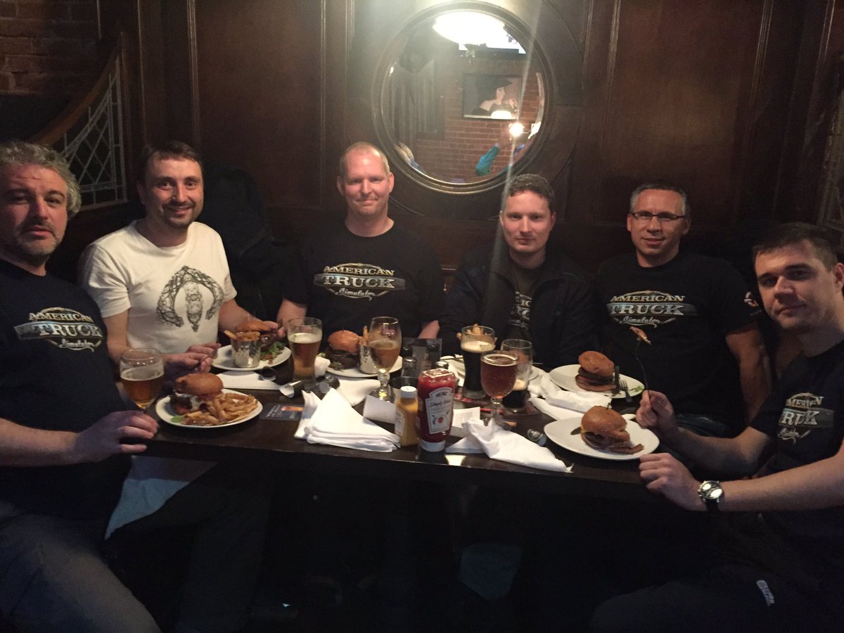 Having fantastic time at O'Sheas's! It's been a long day... (and we've met somebody who knows ATS even here!)