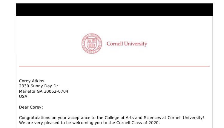CSmooth2297's tweet photo. Decisions Decisions ๐ค๐๐พ #Dartmouth2020
#NWestern2020
#Cornell2020 https://t.co/0j6bPEkpCC