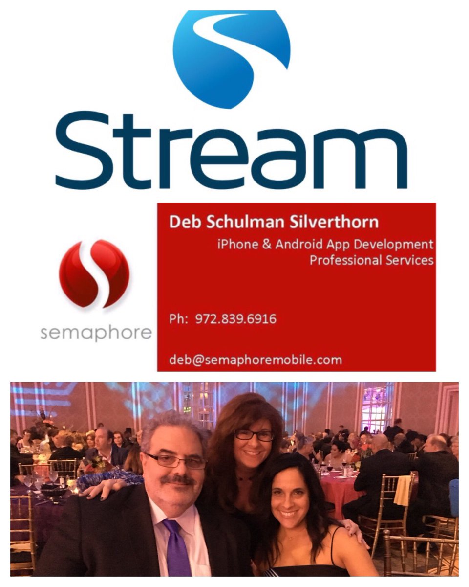 SemaphoreMobile's tweet photo. https://t.co/xR3VsOtIEk is APPsolutely proud of cousin Julie Fein and the great work of @stream_home &amp; @larry_mondry https://t.co/ywrAAEwTH8