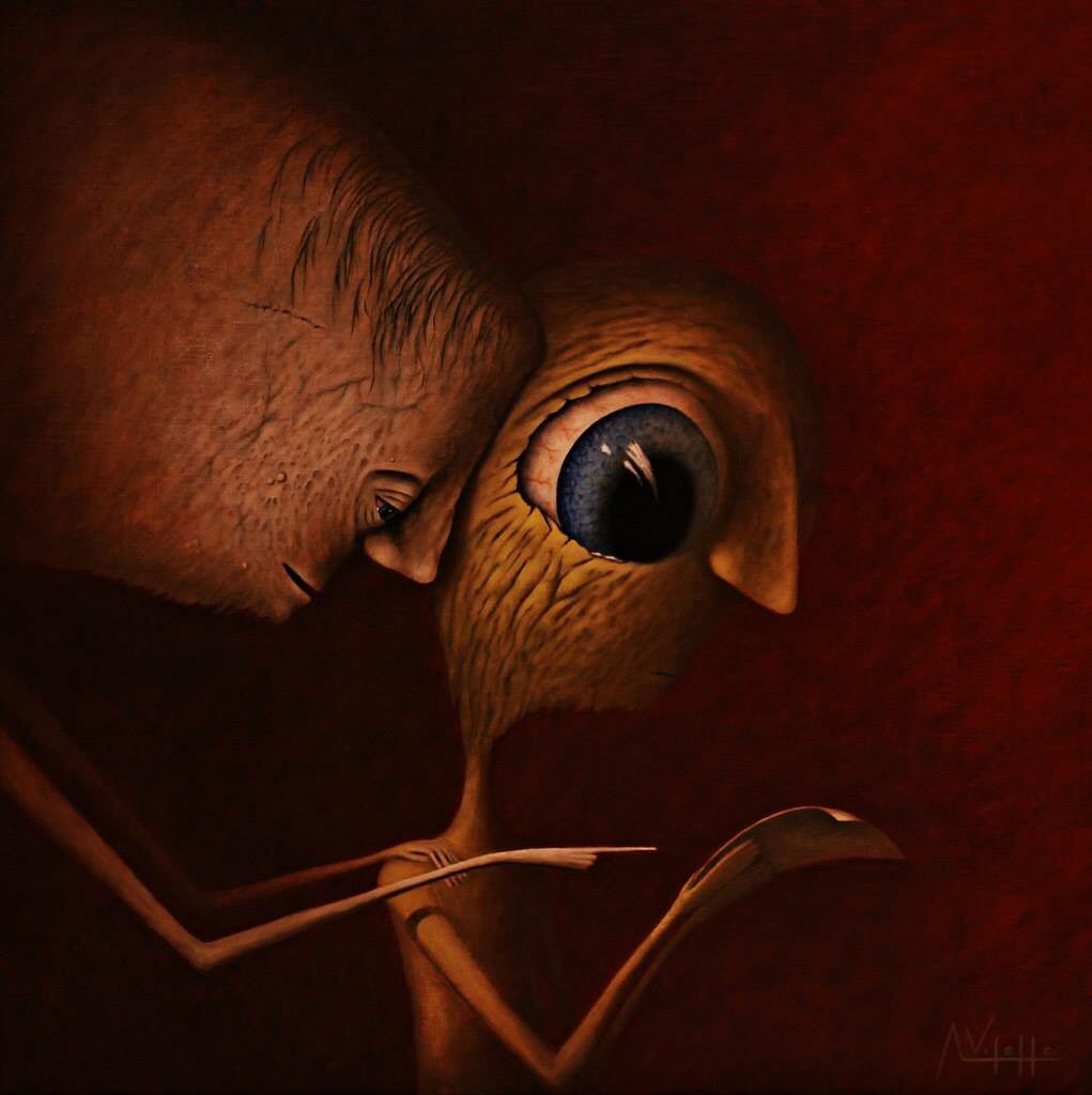 surrealistic big-eyed creatures

#augustvilella #art #painting