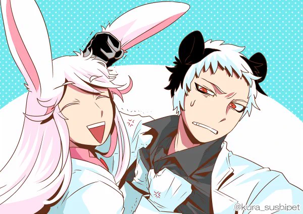 しゃりうさとしゃりパンダは喧嘩してるなあ～。
いつものことだけど。 