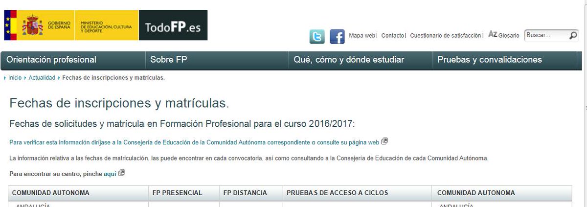 En abril se abren plazos de distintas convocatorias de Formación Profesional. Pueden verlo todofp.es/todofp/Actuali…