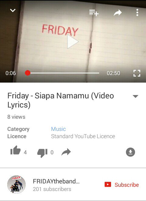 HIFRIDAYBand's tweet photo. Ini dia video lyricnya FRIDAY - Siapa Namamu 

https://t.co/XHZWFOfn6F

enjooy friends :) #happyfriday https://t.co/1fuU6jWlE3