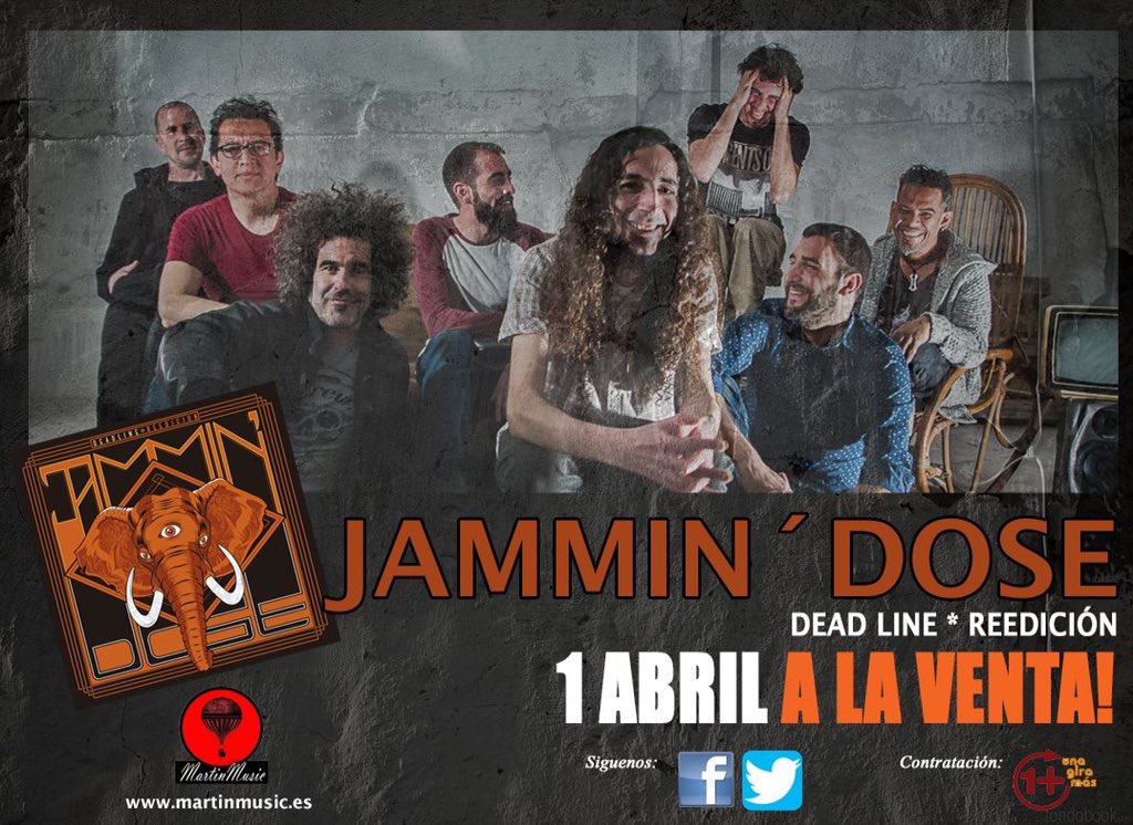 #DeadLine #ALaVenta #1Abril <a href="/jammindose/">Jammin' Dose</a> @Peermusic_Spain <a href="/1Giramas/">Una Gira Más</a> <a href="/WarnerMusicES/">Warner Music Spain</a> @JACKPOTMUSICA
