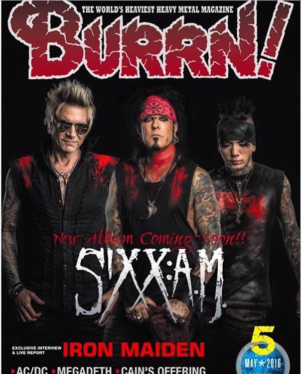 Yazdance's tweet photo. @NikkiSixx This was a year ago and exactly one year after you got the same cover with @SixxAM #PrayersForTheDamned https://t.co/KwbUW96NlP