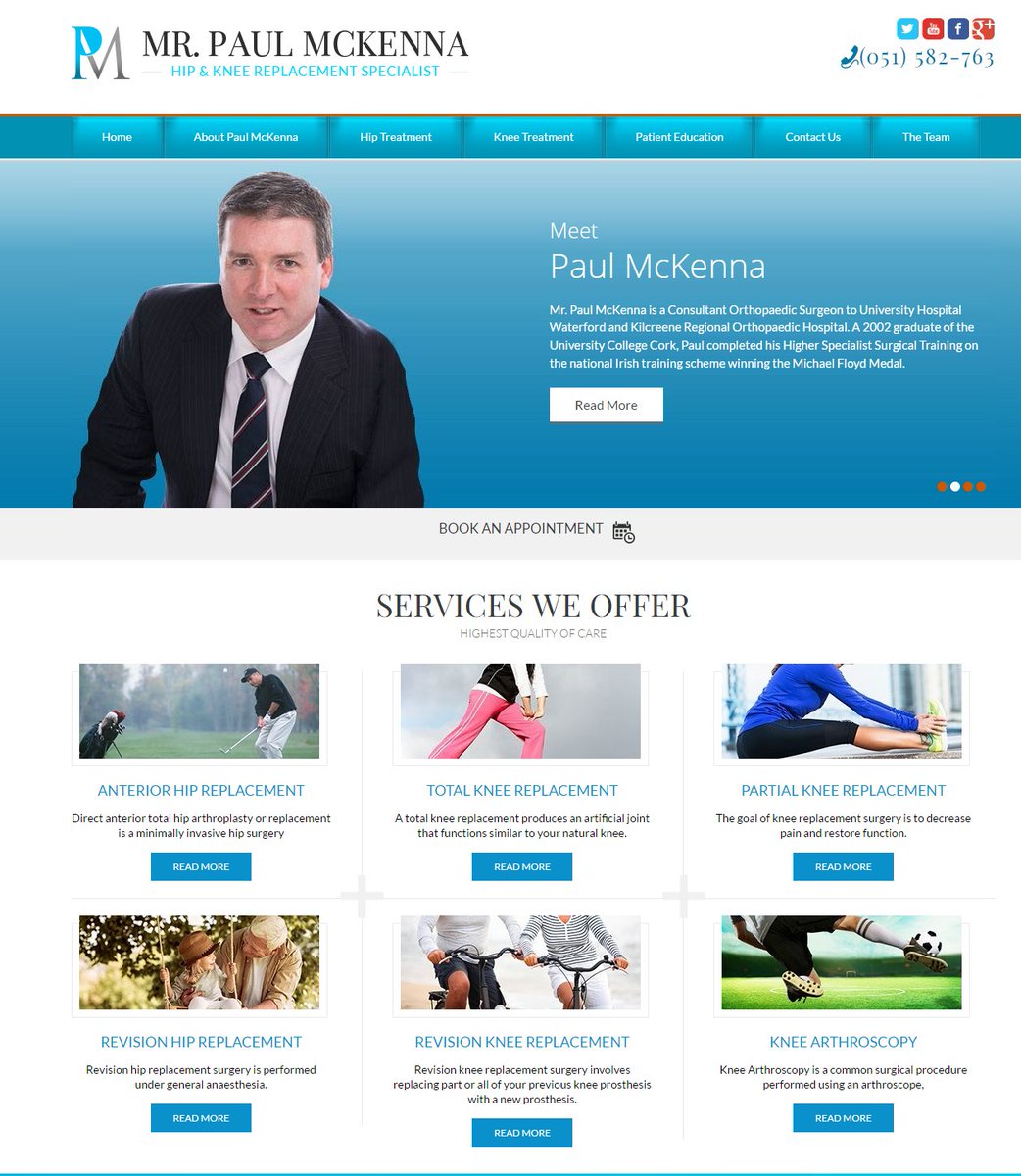 Hi, Have a look at my newly launched website jointreplacement.ie