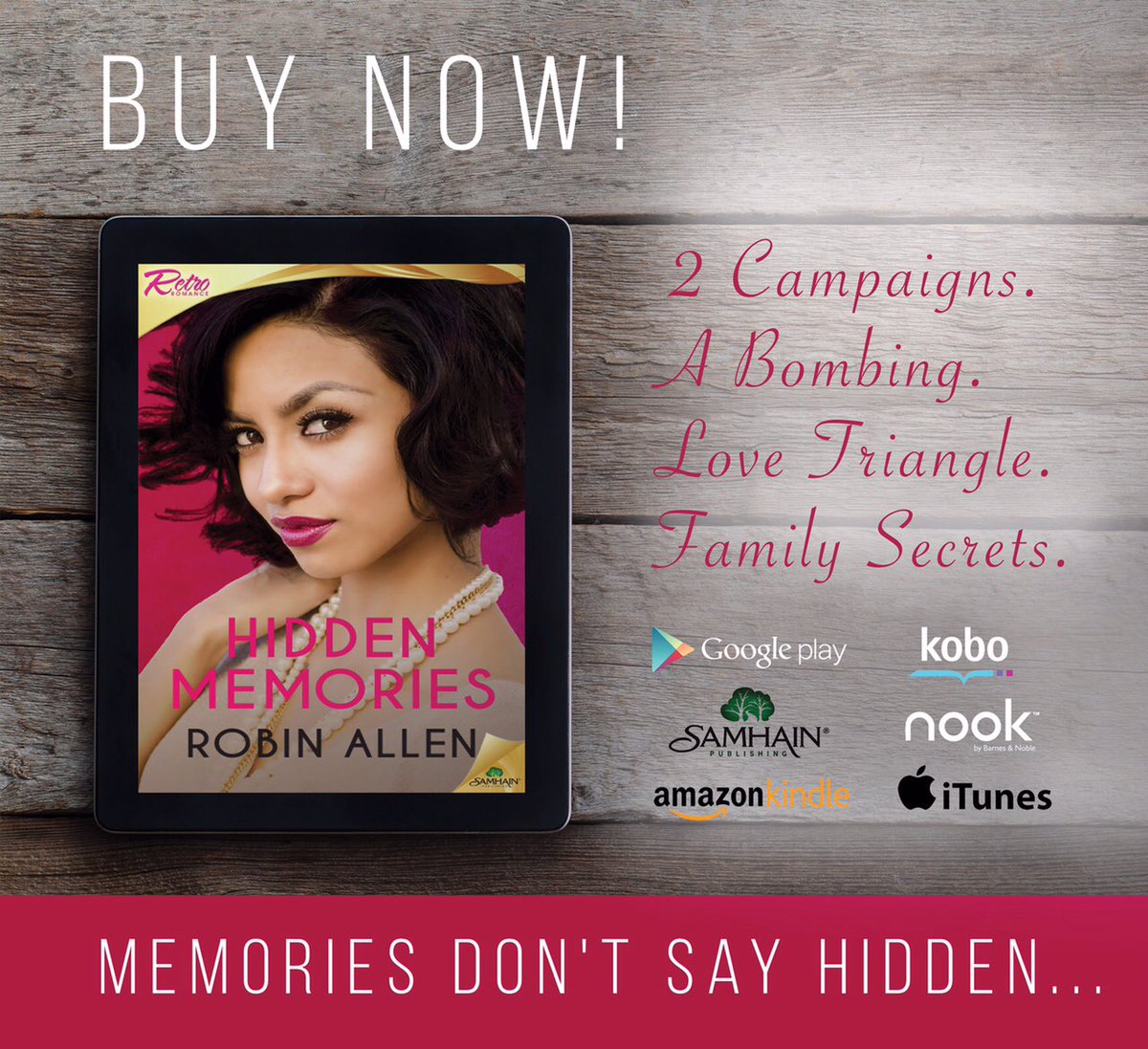 Robinallenbooks's tweet photo. Want more scandalous action? Check out my #book #HiddenMemories.Twisty-curvy-crazy. @Zterps #shonda #traceyeedmonds https://t.co/yxEblivgEk