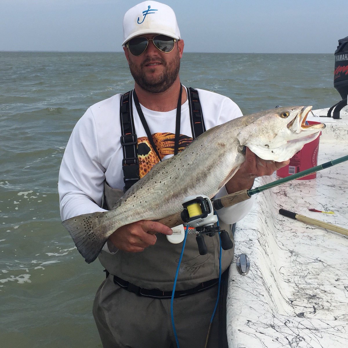 _fairwater's tweet image. Nice Port Mansfield Fatty!  #fairwatercharters #finsbraid #fish #trout #portmansfield