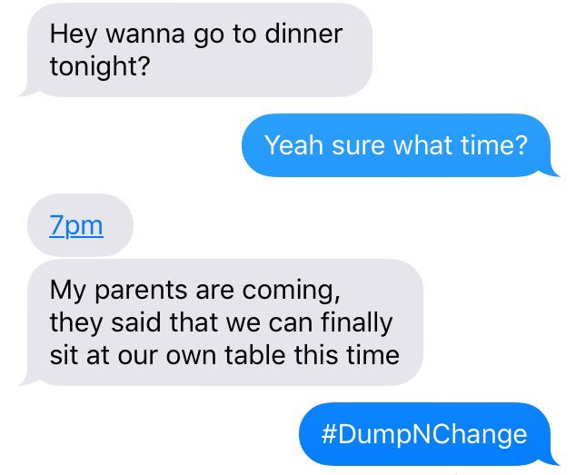 When your girl has psycho parents, you gotta #DumpNChange