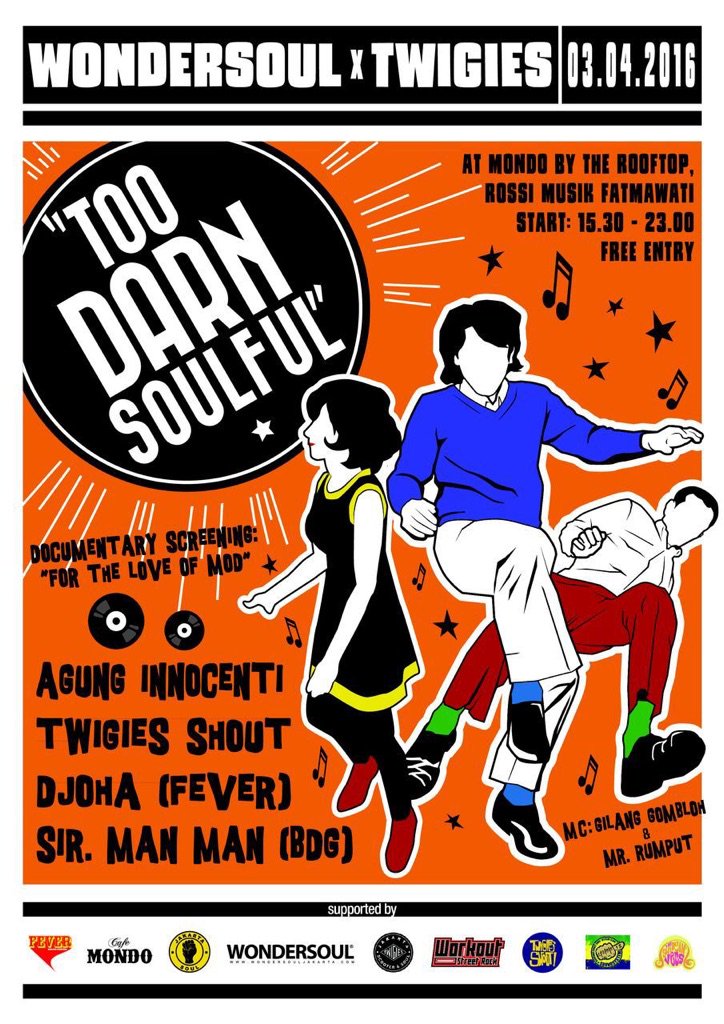 Wondersoul X Twigies proudly present:

TOO DARN SOULFUL

Djs:
Agun.... tmi.me/1fdd9H