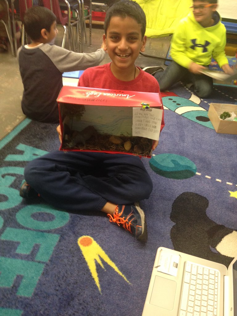 MrsGuarnieri's tweet photo. Diorama Fun! https://t.co/HCnq7w9T7o
