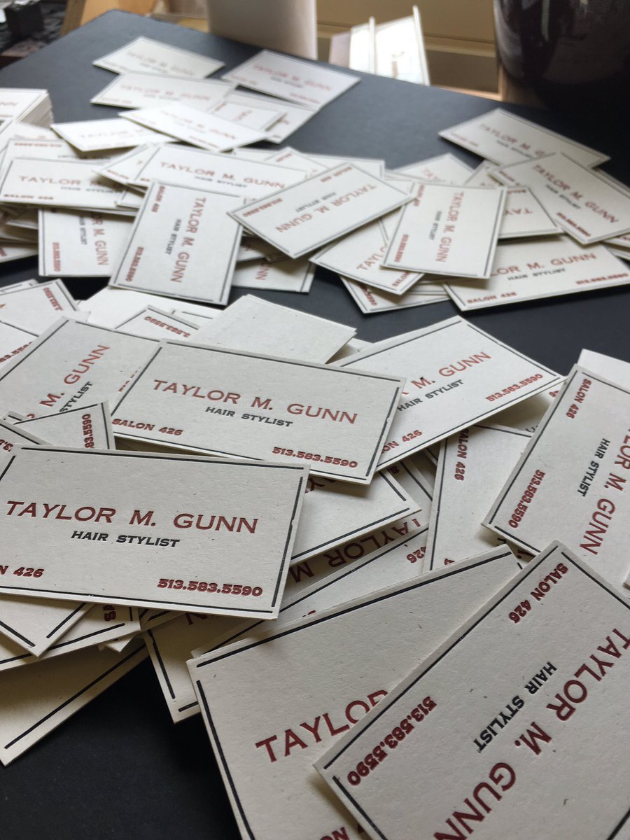 AdamSLetterpres's tweet photo. Putting work in this week. If anyone would be interested in business cards let me know #letterpress #bte441 https://t.co/nSiICrSz6f