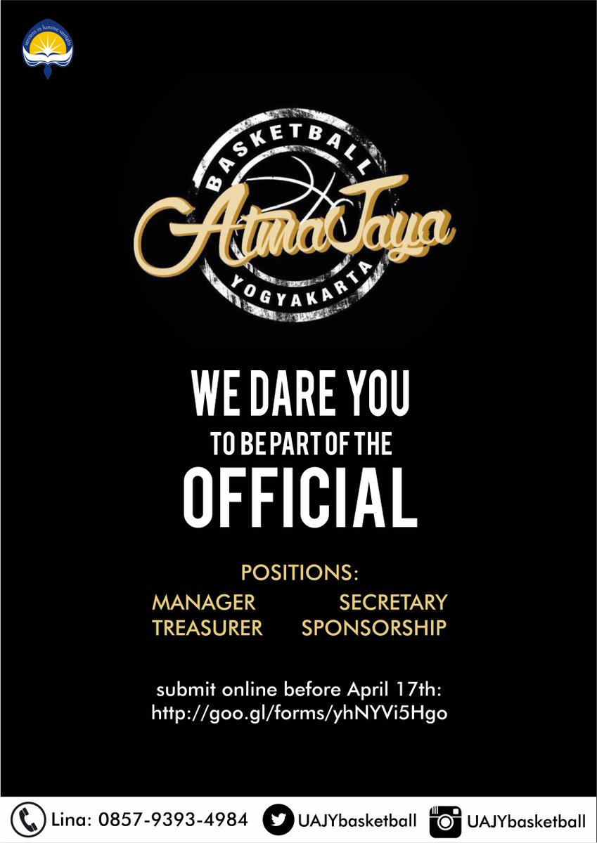 We dare you to be part of the official!
Submit here: goo.gl/forms/yhNYVi5H…
@SEMAFEUAJY <a href="/sema_ftiuajy/">sema_ftiuajy</a> @himaforka