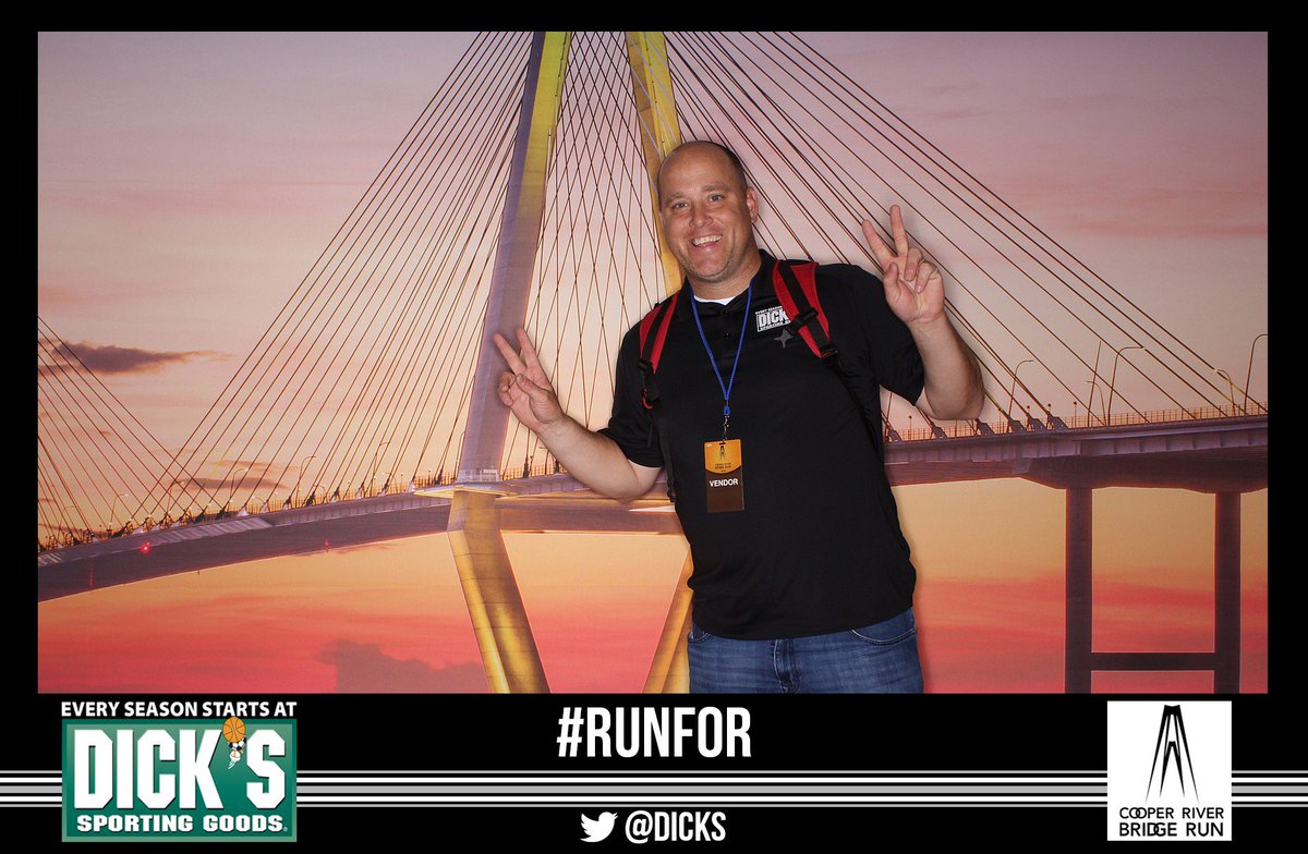 ccpbevents's tweet photo. Having a blast at the @DICKS booth at the 2016 Cooper River Bridge Run! #RUNFOR #DICKS https://t.co/ItrRIZbS0H