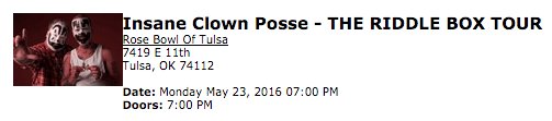 This is the only possible show we'd ever do a reunion for. Get us on this and we'll make it happen. <a href="/icp/">Insane Clown Posse</a>