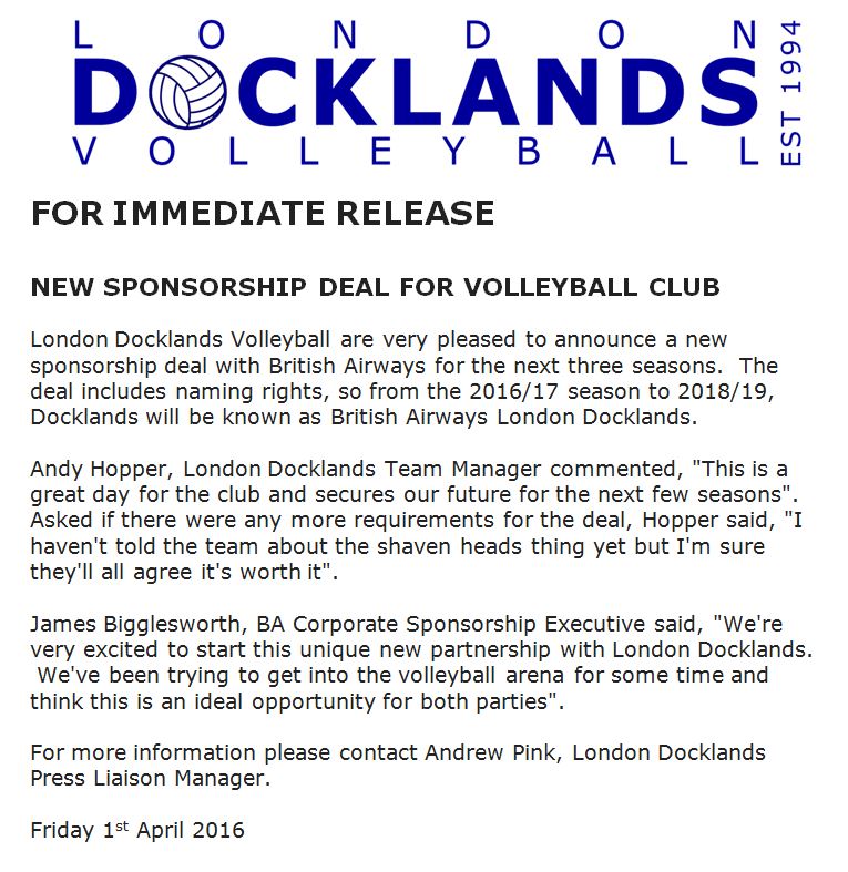 Some very exciting news ...