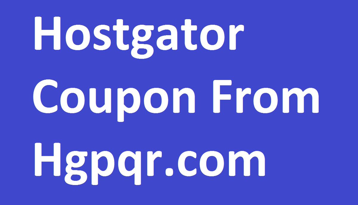 ShahuChiman's tweet photo. Hostgator web hosting coupons: https://t.co/1oR5Ap155Z