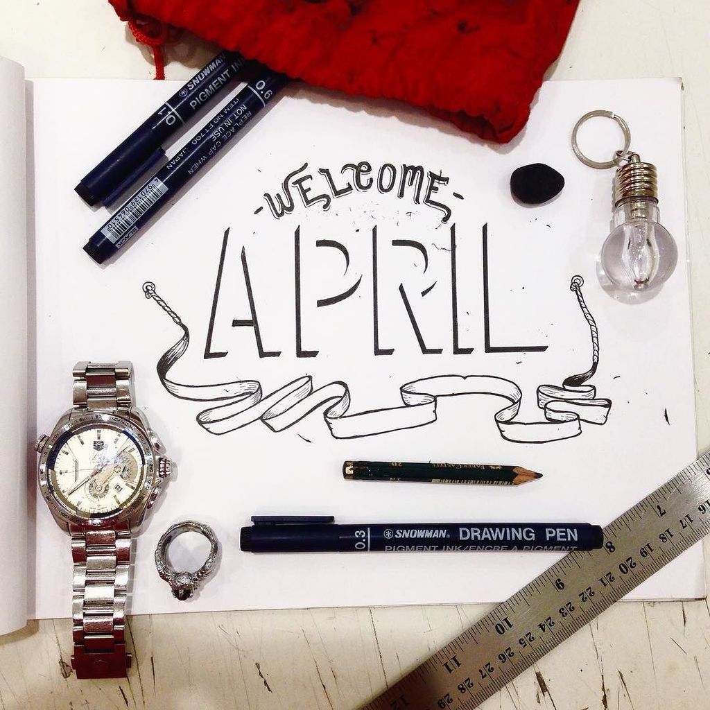 Druthersco's tweet photo. By derrykur Hello april
.
.
.
.
.
.
.
.
,
#handtype 
#dailytype 
#goodtype 
#lettering 
#handmadefont
#becreatives
… https://t.co/8fPhd3Tgqg