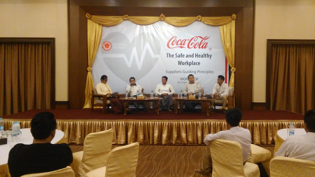 imamail's tweet photo. @BuildingMrkets cares. @CocaCola cares. Myanmar suppliers have to care. Working together for safe&amp;healthy workplaces https://t.co/dm7YeDHK5Y