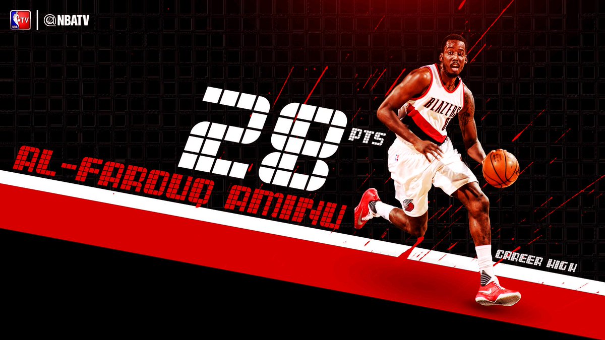 NBATV's tweet photo. .@farouq1 led the @trailblazers to a tough win over the @celtics https://t.co/xYvAxcoHn0