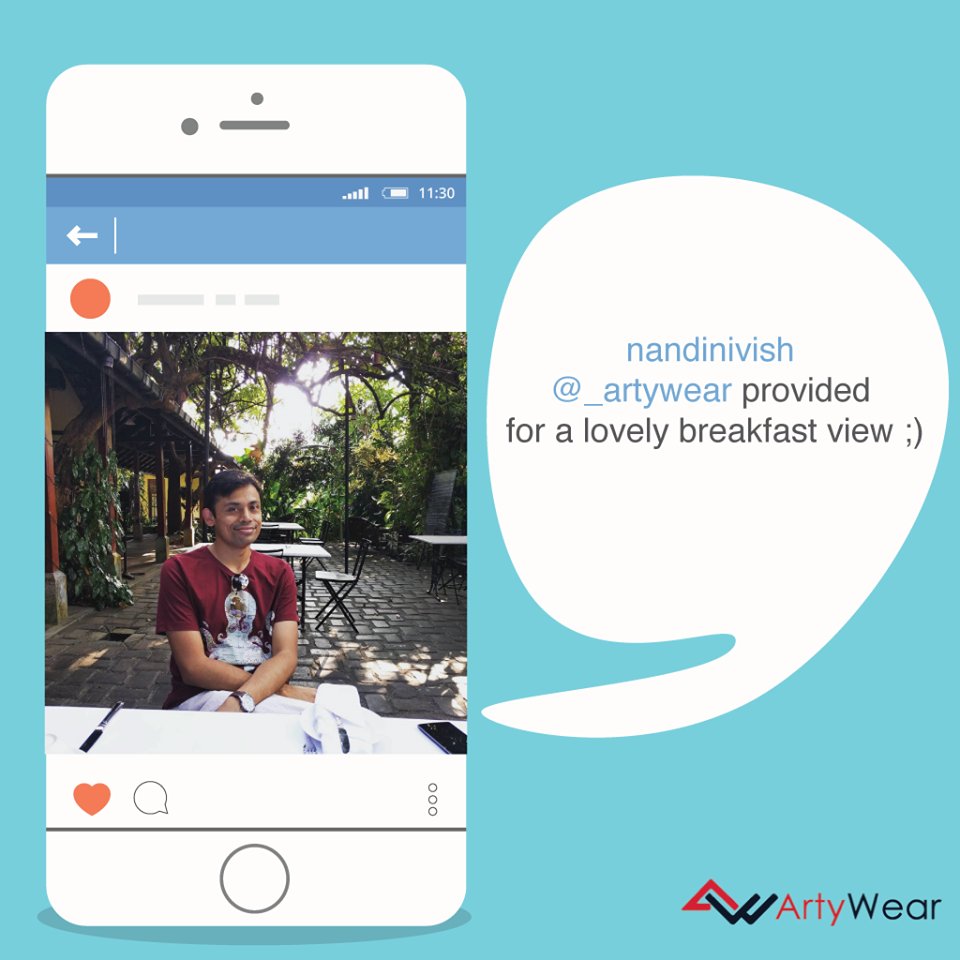 ArtyWear's tweet photo. Marathoner,Masterchef,Model: @ajit_bhaskar 
Photo+Caption courtesy: @nandiniv 
Thanks for taking us to Sri Lanka :) https://t.co/2iaUste80j