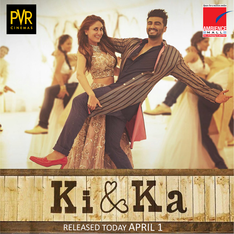 ambiencemalls's tweet photo. Grab a tub of popcorn and enjoy #KiAndKa - a romantic comedy drama at #PVRGoldClass at #AmbienceMall! #Gurgaon https://t.co/nPy6L5VhJI