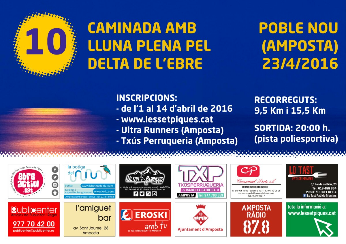 lessetpiques's tweet photo. Ja estan obertes inscripcions #10CaminadaLluna a 
UltraRunners, 
Txús Perruqueria i 
https://t.co/sqb6Xc4ujW https://t.co/rZGPafGjS2