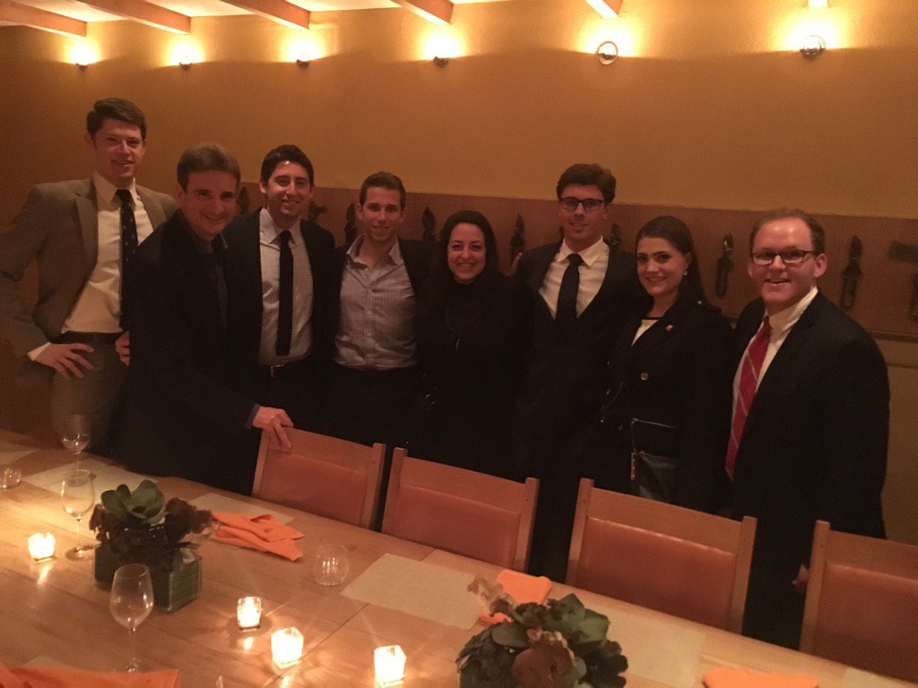 Great evening with the officers of the Fordham <a href="/SportsLawForum/">Fordham Sports Law</a>. Looking forward to tomorrow's symposium.
