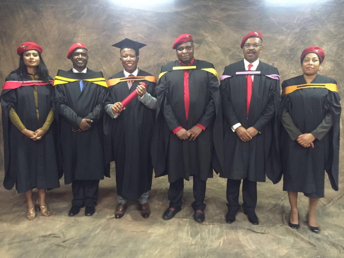 EFFSouthAfrica's tweet photo. South Africa we present to you the EFF top six leadership. "First duty of a revolutionary is to be educated" https://t.co/UGzhRTXjP4