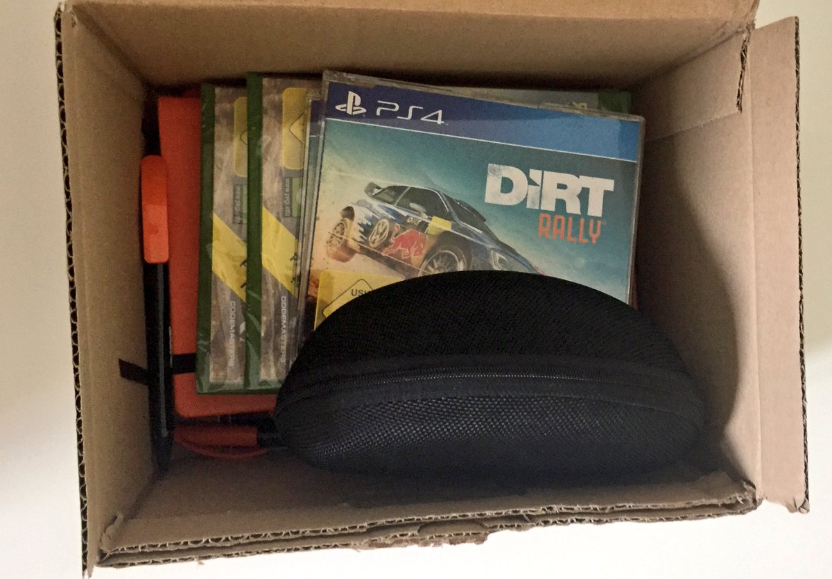 GameRiotArmy's tweet image. A special Dirt Rally package arrived who wants a copy? RT &amp;amp; Follow #DirtRally