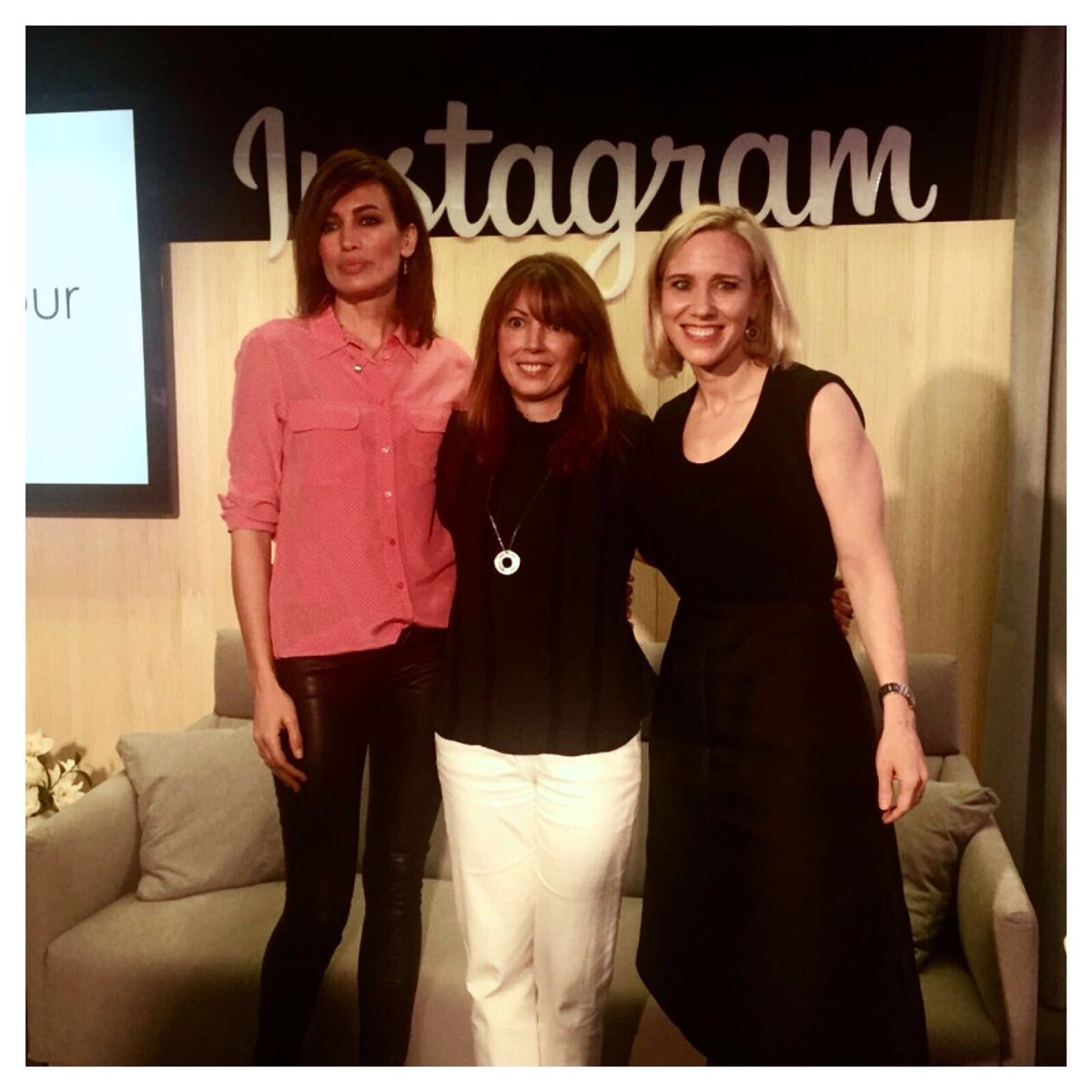 Fantástica mañana en #InstanteGlamour @GlamourSpain  @Instagram con @AliciaParro y #MarneLevine COO #Instagram 📸💋💋