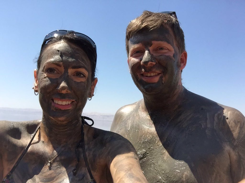 glaivestorm's tweet photo. Petra yesterday. I'm sure @VeronicaTwist will share.  Dead Sea today. Felt like rank 5 hearthstone it was so salty. https://t.co/Tv51pcUSVP
