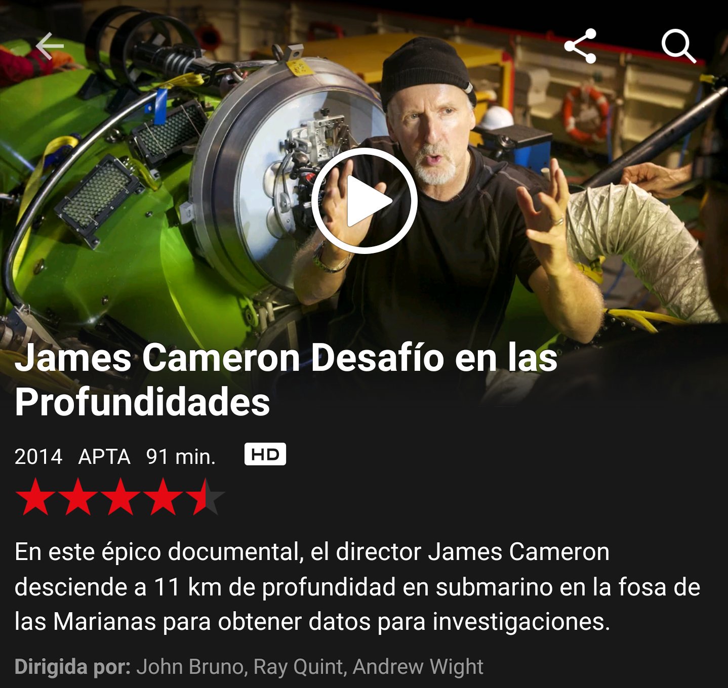 James Cameron desciende a las Marianas