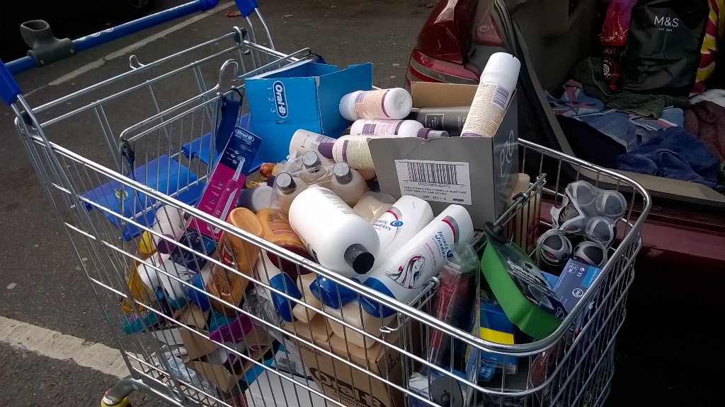 Another donation of toiletries to a Harrow homeless charity #Radiate thanks Pinner Superstore <a href="/enimartins/">Eni Martins</a>