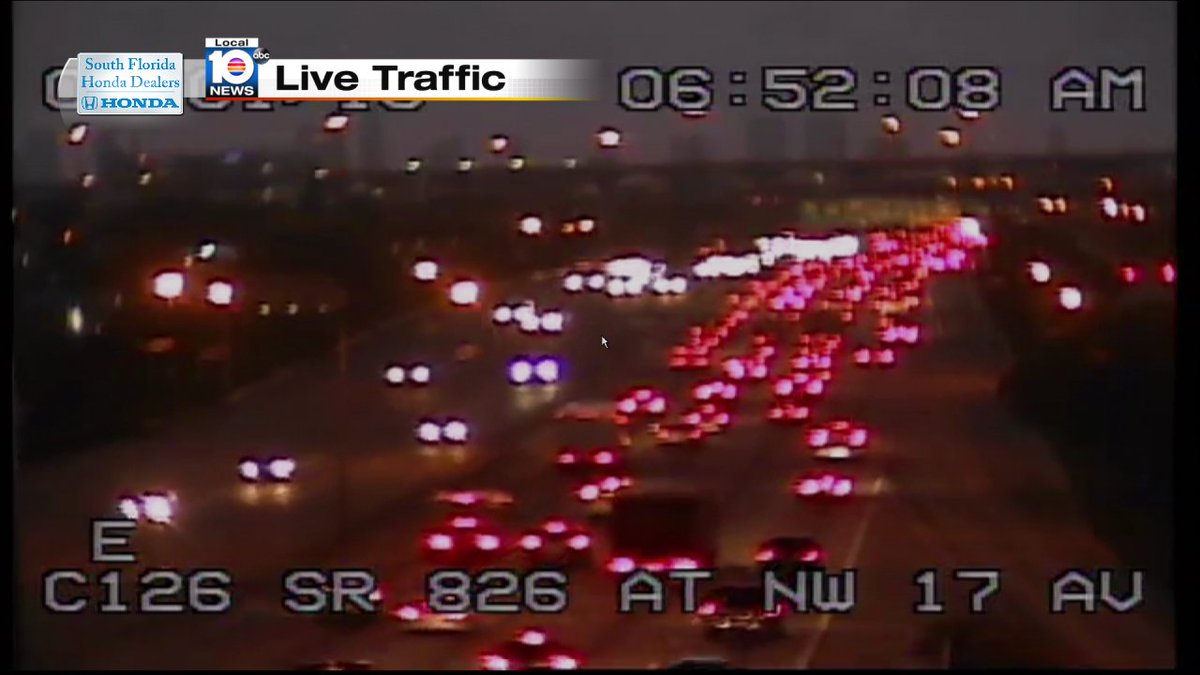 Crash on SR-826 EB and I-95 #TRAFFIC #MIAMI https://t.co/ZH2dZ81Ass