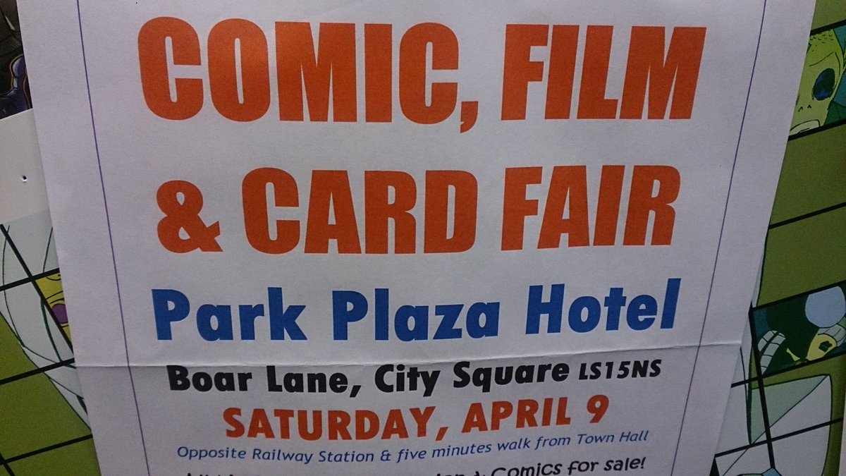 OKComics's tweet image. Next couple of Leeds Comic Marts have been relocated to Park Plaza Hotel, near Leeds Train Station on Boar Lane.