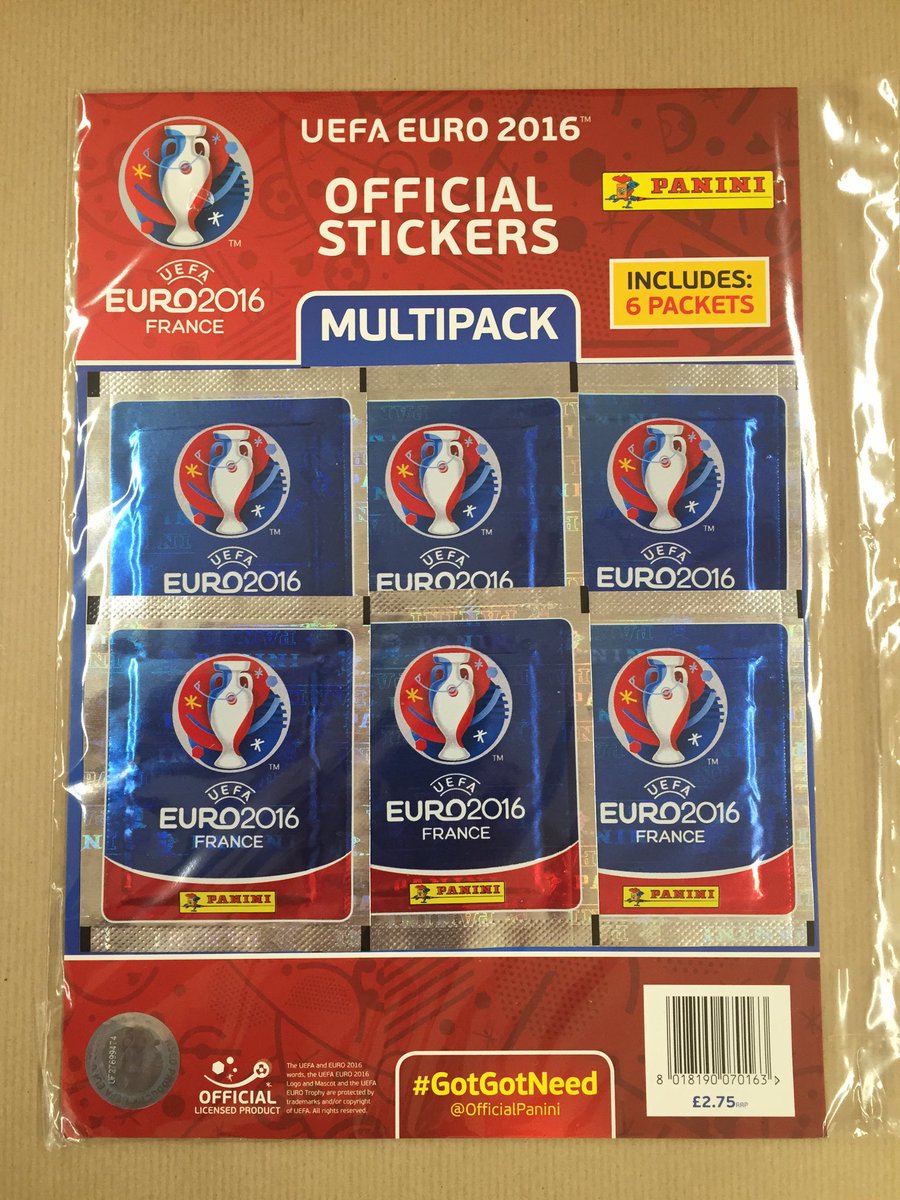 StoneySt_Store's tweet photo. Excited for Euro 2016!? You can buy the official Panini sticker album and stickers here! #gotgotneed #Euro2016 #NG9 https://t.co/25IUUhjv9c