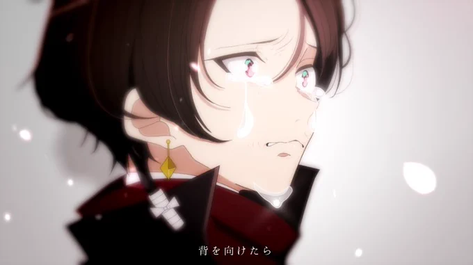 @RIRI45309899 怒りから解き放たれる涙をテーマに表情と動き気を付けました。悲しみも喜びも受け入れ分かち合えるのはふたりだけ。「さよなら」というセリフを安定に言わせてるのも小さなこだわりだったり 