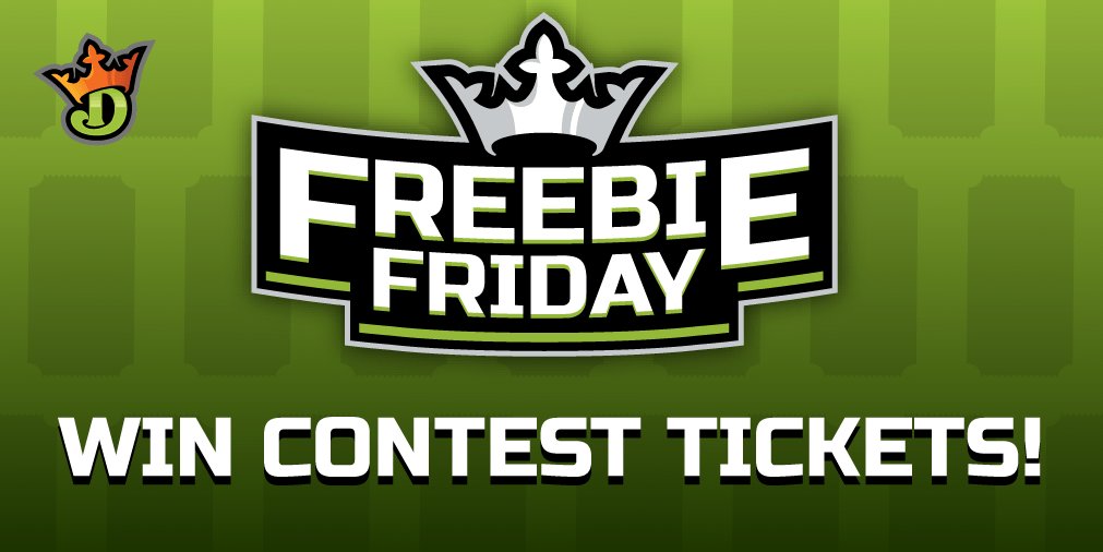 DraftKings's tweet image. #FreebieFriday! Enter to win 1 of 10 $10 tix
1. Be following @DraftKings
2. RT
Ends 3pm EST 
dkng.co/1UHhq2M
